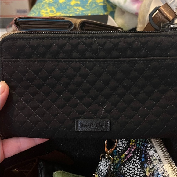 Vera Bradley Accessories - Vera Bradley Black Quilted Clutch